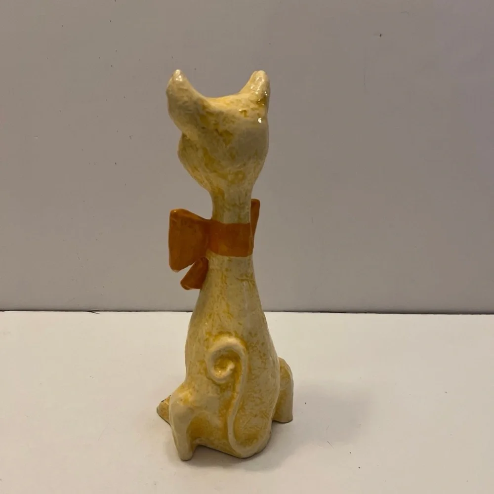 VINTAGE PAPER MACHE CAT FOLK ART